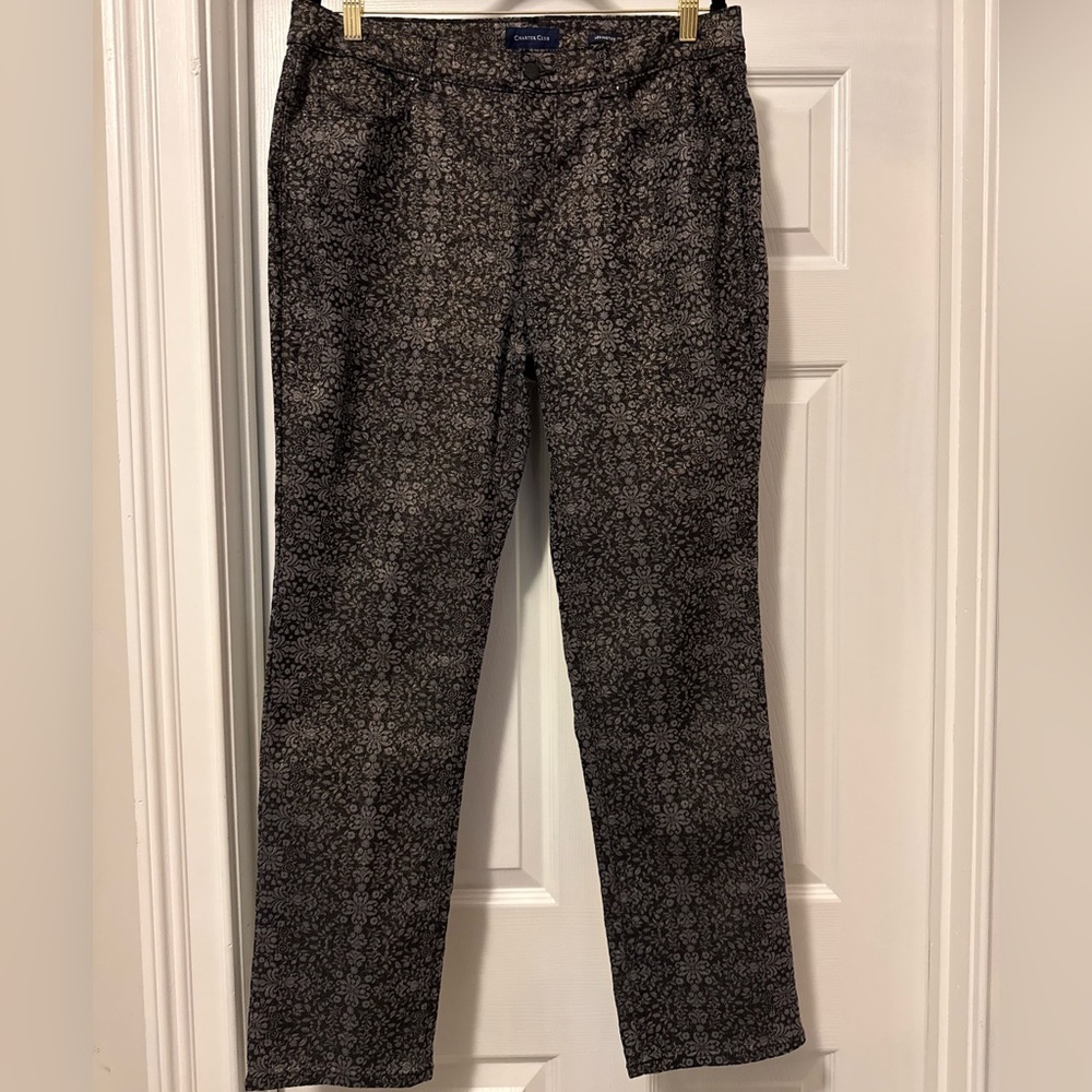 Charter Club Black Dress Pants Straight-Leg